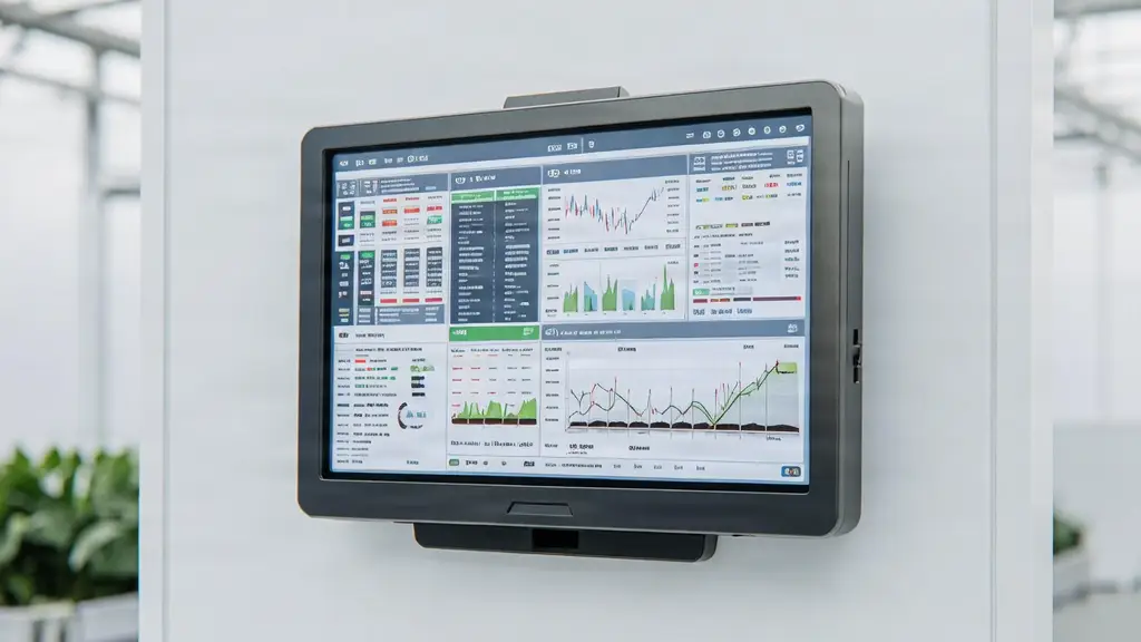 ElevaidAI Hub - 15.6-inch touchscreen industrial computer for greenhouse control